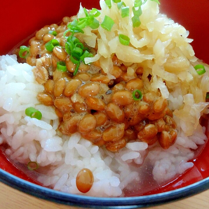 苦手克服 納豆茶漬け